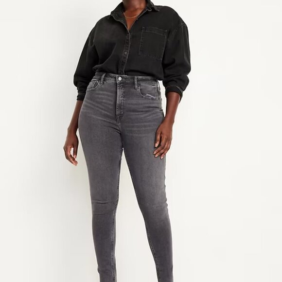 Old Navy Super Skinny Black Jeans, size 10 regular - Picture 1 of 6